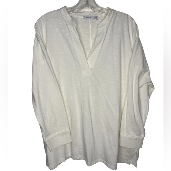 MERSEA Amelia Cuff Tee in White - OS (one size) - Picture 2 of 9